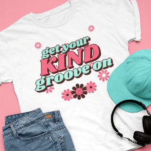 Camiseta Diversão Obtenha Seu Amável Groove Em Arte De Pala