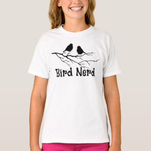 Camiseta Diversão para Pássaros Nerd Observador de Pássaros