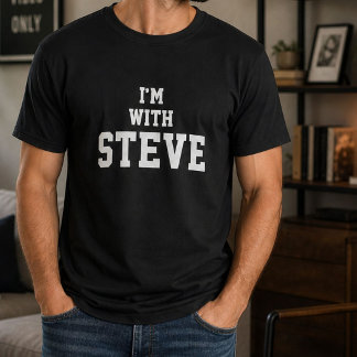 Camiseta Diversão Personalizado Im Com Steve Aniversário