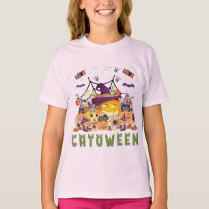 Camiseta Diversão Roxo Catopentre, Pumpkin Laranja-Frio, Ca