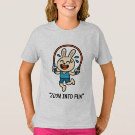 Camiseta “Diversão Saltitante com Máscara de Coelho – Camis
