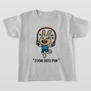 Camiseta “Diversão Saltitante com Máscara de Coelho – Camis