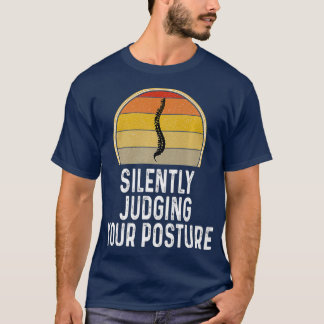 Camiseta Diversão Silenciando Sua Postura Chiropracor