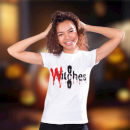 Camiseta Diversão Spooky: Halloween 🧙 ‘Go Witches’ ♀️ 🎃
