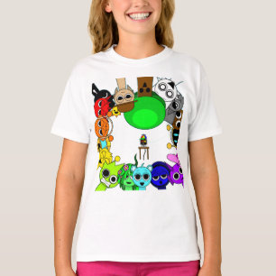 Camiseta Diversão Sprunki com Simon Oren Pinki