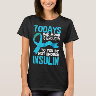 Camiseta Diversão Tipo 1 2 Diabetes T1d T2d Insulina Diabet