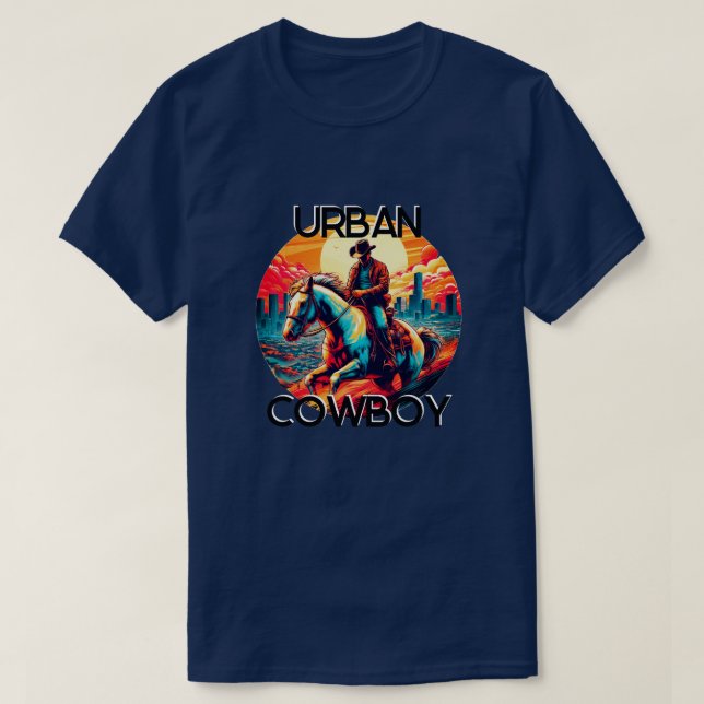 Camiseta Diversão Urban Cowboy (Frente do Design)