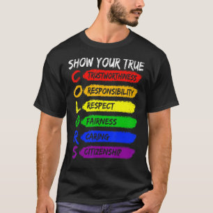 Camiseta Diversão Verdadeiro Gay Arco-Íris Sinalizador Lgtb