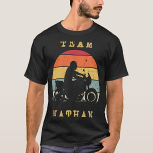 Camiseta Diversão Vintage Retro Sunset Nathan Motorcycle Ri