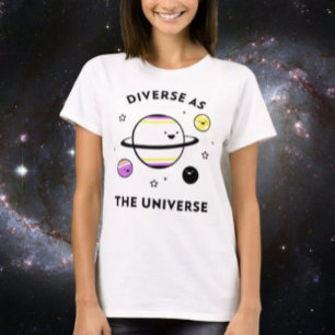 Camiseta Diversas Como O Universo