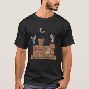 Camiseta Diversidade Amante de Gatinho Parede Cerca Dono de