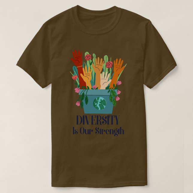 Camiseta Diversidade é nossa força (Frente do Design)