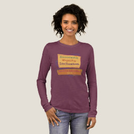 Camiseta Diversidade Equidade Inclusão; Valores Americanos 