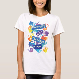 Camiseta Diversidade faz a magia acontecer justiça social