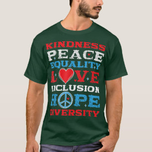 Camiseta Diversidade Igualdade Amor Paz Direitos Humanos So
