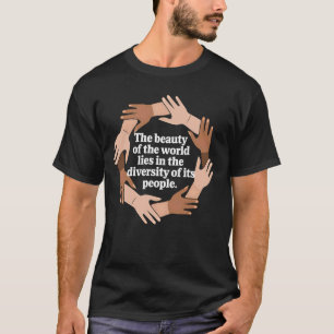 Camiseta Diversidade Inclusão Igualdade Unidade Q Inspirado