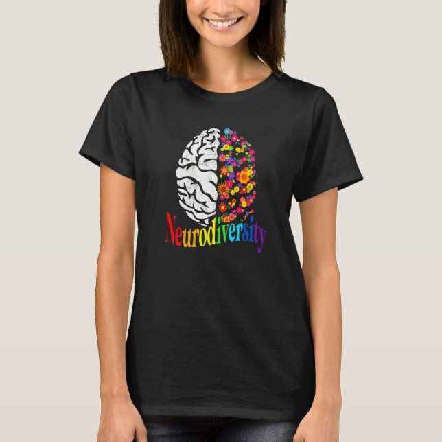 Camiseta Diversidade Neuro Rainbow Espectro Autismo Asd Tda (Frente)