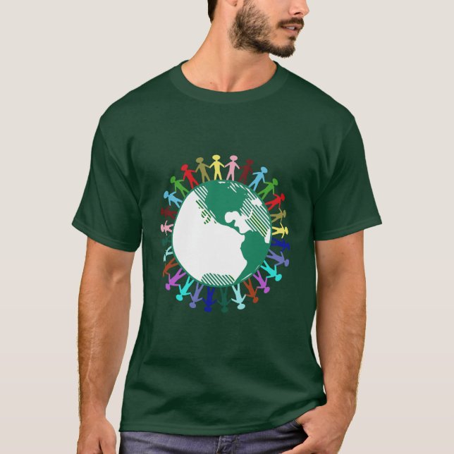 Camiseta Diversidade no mundo (Frente)