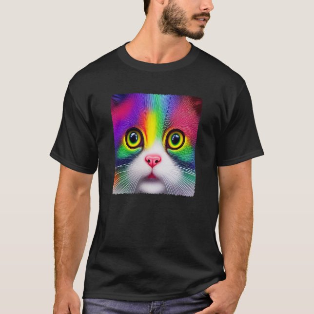 Camiseta Diversity Love Happiness Peace Creative Cute Rainb (Frente)