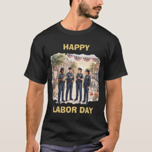 Camiseta Diversos Oficiais de Polícia Arte Patriótica do Di