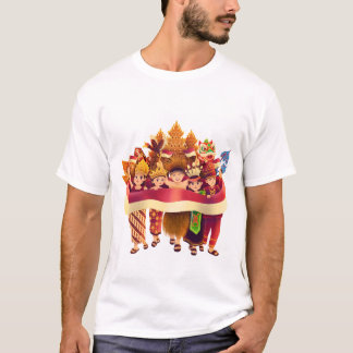 Camiseta Diversos Povos Indonésios Celebrando a Unidade