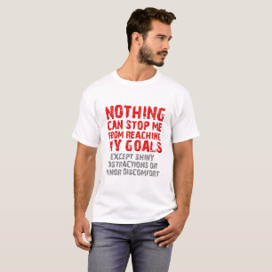 Camiseta Divertida Alcançando Meus Objetivos