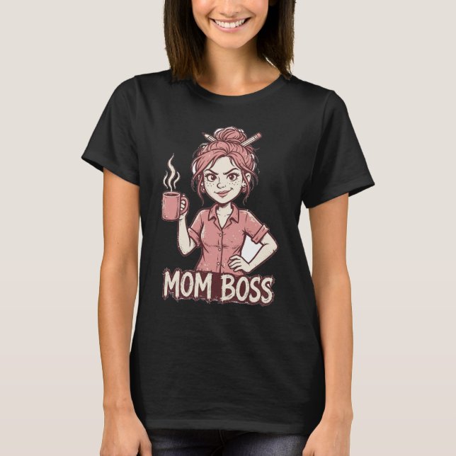 Camiseta Divertida Chefe Mamãe (Frente)