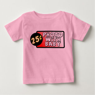 Camiseta Divertida com Bebê Humor Infantil