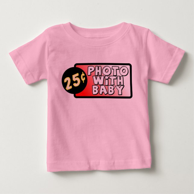 Camiseta Divertida com Bebê Humor Infantil (Frente)