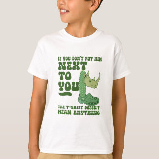 Camiseta Divertida com Design de Cacto, Rinoceront