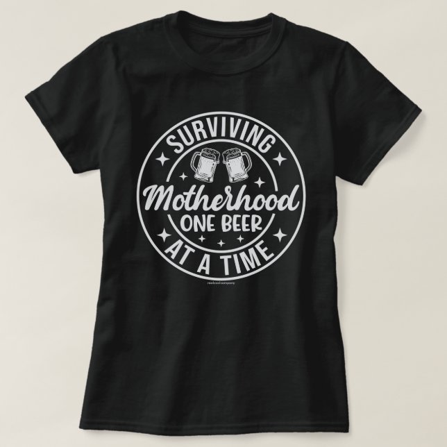 Camiseta Divertida com Gráfico de Cerveja – Sobrev (Frente do Design)