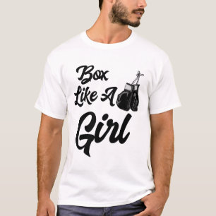 Camiseta Divertida Como Uma Garota Camiseta Luvas