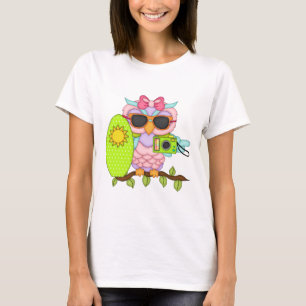 Camiseta divertida da Beach Owl