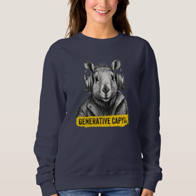 Camiseta divertida da Capybara legal (Frente)