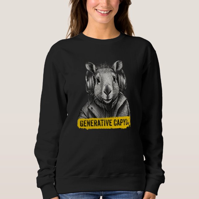 Camiseta divertida da Capybara legal (Frente)