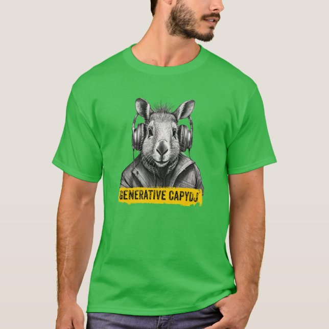 Camiseta divertida da Capybara legal (Frente)