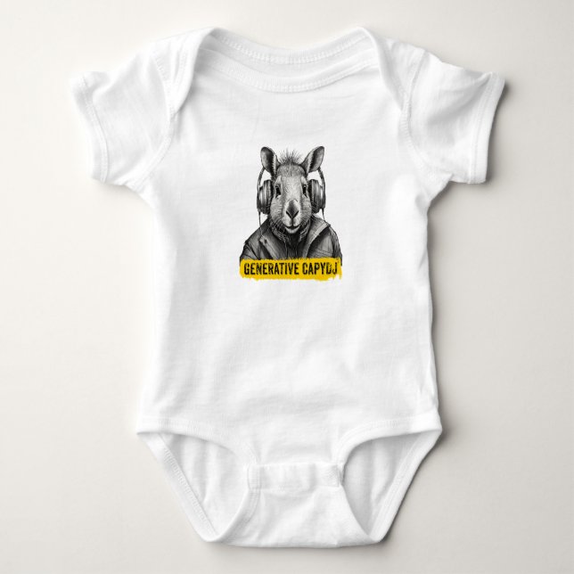 Camiseta divertida da Capybara legal (Frente)