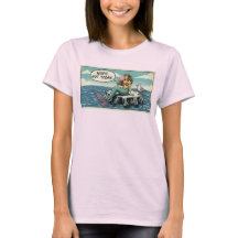 Camiseta Divertida da Sereia Não Hoje
