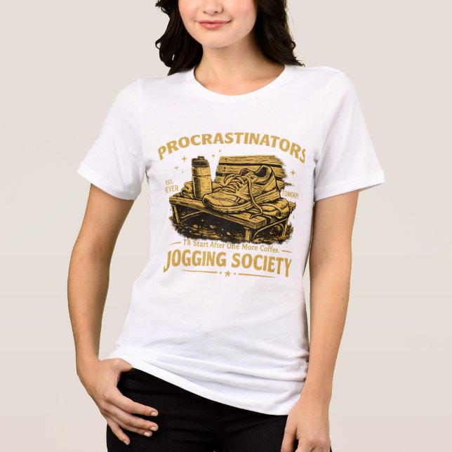 Camiseta Divertida da Sociedade de Corredores Proc (Frente)