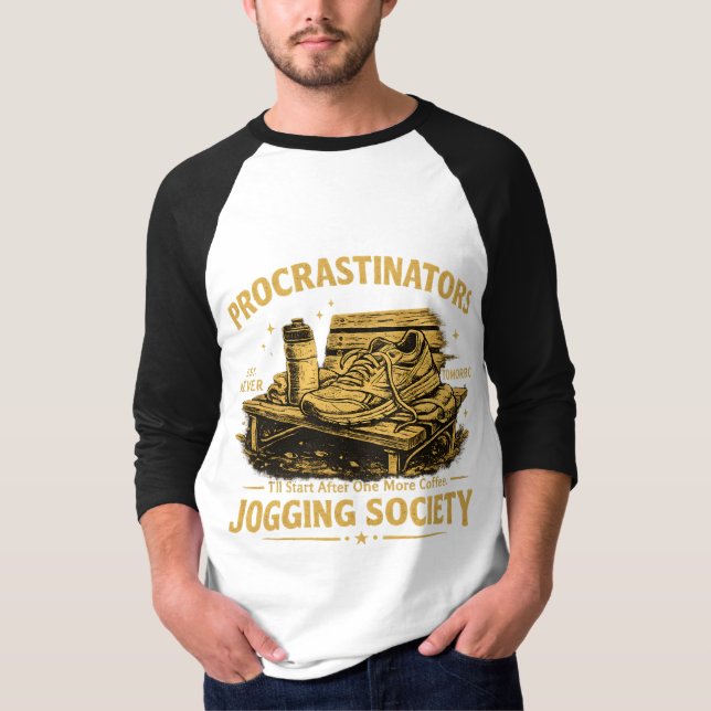 Camiseta Divertida da Sociedade de Corredores Proc (Frente)