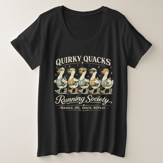 Camiseta Divertida da Sociedade de Corredores Quir (Frente do Design)
