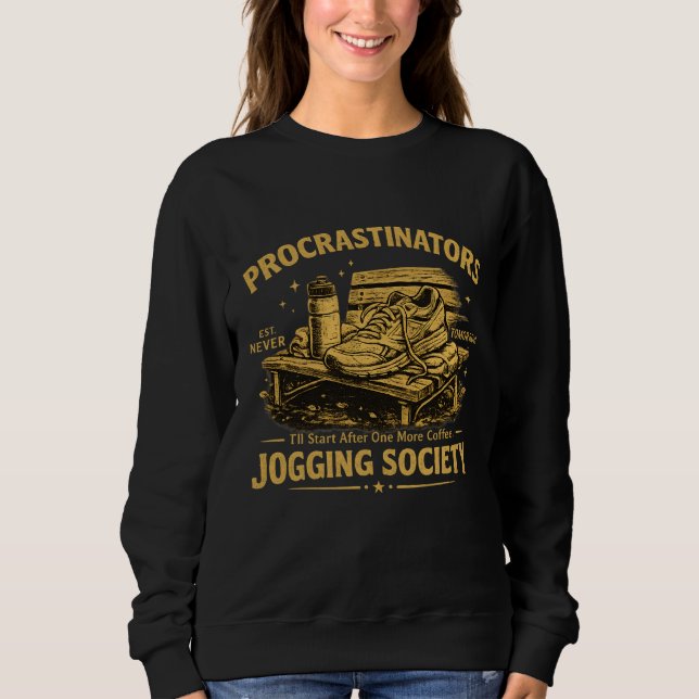 Camiseta Divertida da Sociedade de Jogging dos Pro (Frente)