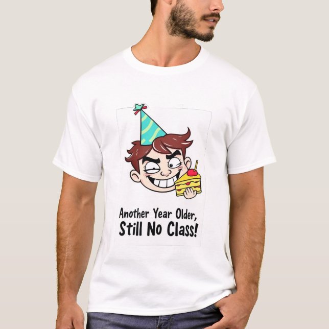 Camiseta Divertida de Aniversário (Frente)