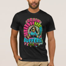 Camiseta Divertida de Buffering Cerebral