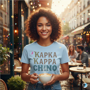 Camiseta Divertida de Café Kappa Kappa Chino