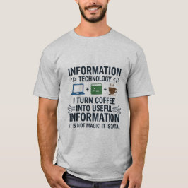 Camiseta Divertida de Ciência da Computação - Come