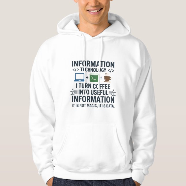 Camiseta Divertida de Ciência da Computação - Come (Frente)