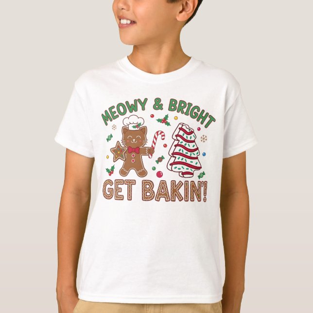 Camiseta Divertida de Confeitaria de Férias" (Frente)