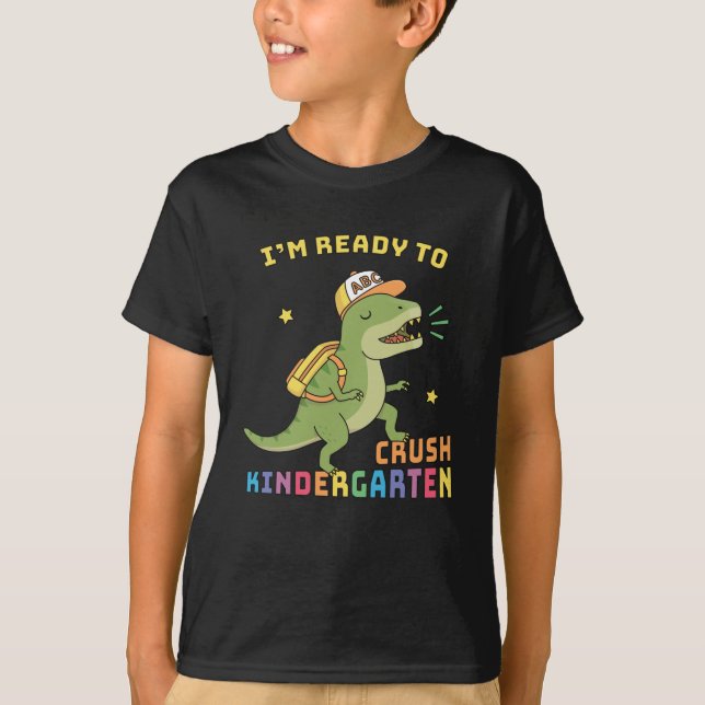Camiseta Divertida de Dinossauro para Maternal (Frente)