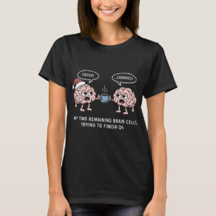 Camiseta Divertida de Duas Células Cerebrais Tenta